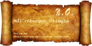 Nürnberger Olimpia névjegykártya